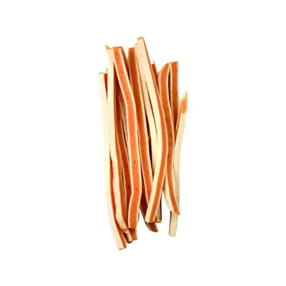 Recompense Pentru Caini Flamingo Snack Hapki Strips Pui Si Peste 85Gr Ultima șansă