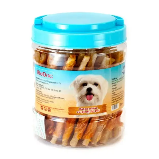 Recompense Pentru Caini Biodog Baton Natur Cu Piept De Pui 500Gr/Cd-01H Preț promoțional