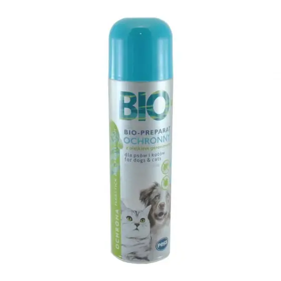 Spray Antiparazitar Pentru Caini Si Pisici Pess Bio Spray De Protectie Cu Ulei De Geranium 250 Ml /1101 Retur ușor