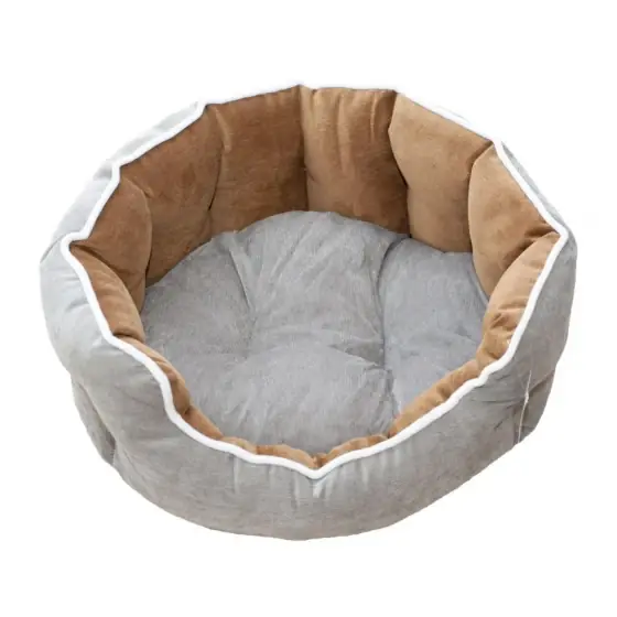 Culcus Catifea Pentru Caini Si Pisici Gri-Maron 53 X 47 X 18 Cm/ 9247-2021D Preț promoțional