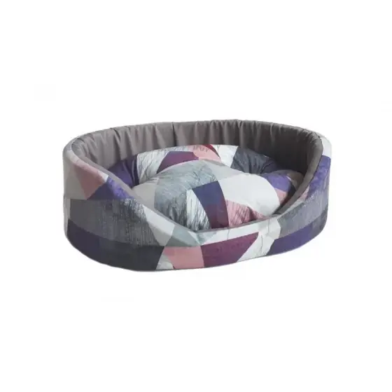 Culcus Textil Pentru Caini Si Pisici Taurus 2 Geo Viola 38X54X18 Cm Calitate înaltă