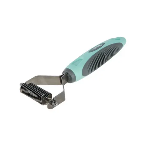 Tesala Descalcire Par Pentru Caini Kerbl Turquoise/Grey 18X7Cm/20 Lame Preț promoțional