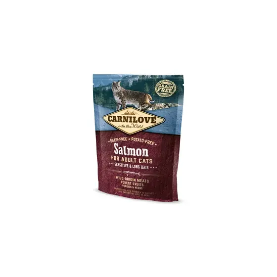 Carnilove Salmon for Adult Cats - Sensitive and Long Hair 400 g Ofertă de sezon