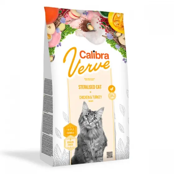 Calitate înaltă Calibra Cat Verve GF Sterilised Chicken & Turkey 3.5 kg