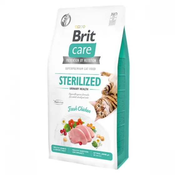 Brit Care Cat GF Sterilized Urinary Health 7 kg Comandă acum