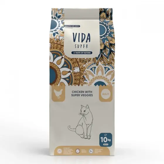 Vida Super Chicken with Super Veggies Adult Cat 10 kg Calitate înaltă