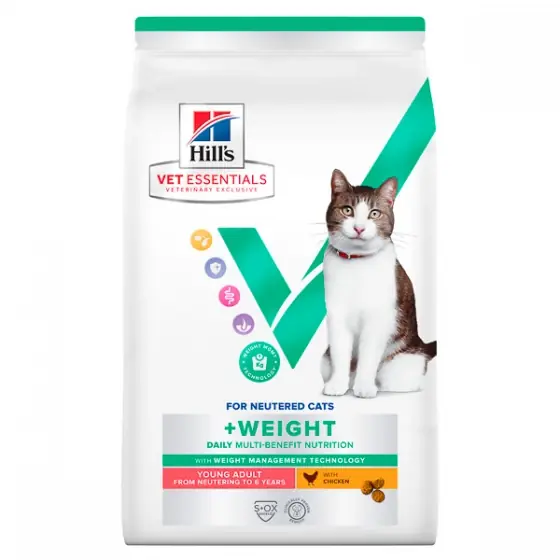 Hill's VE Feline Young Adult Weight & Neutered Chicken 1,5 kg Reducere