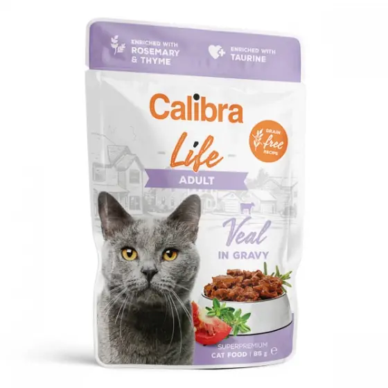Calibra Cat Life Pouch Adult Veal in Gravy 85 g Vezi acum