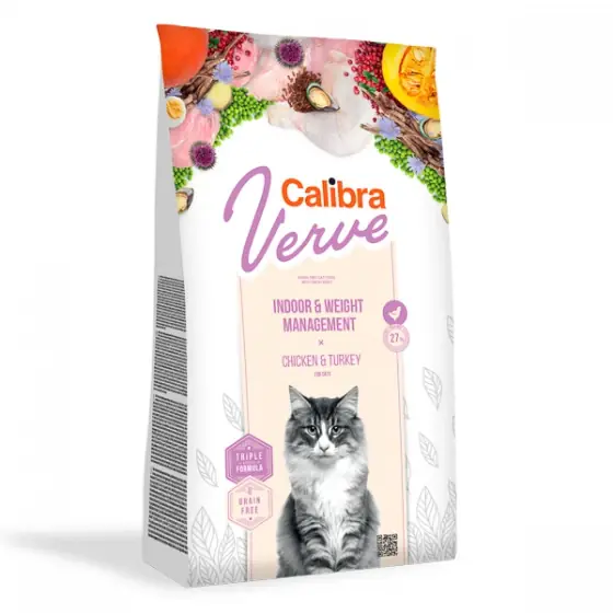 Lichidare de stoc Calibra Cat Verve GF Indoor & Weight Chicken 3.5 kg