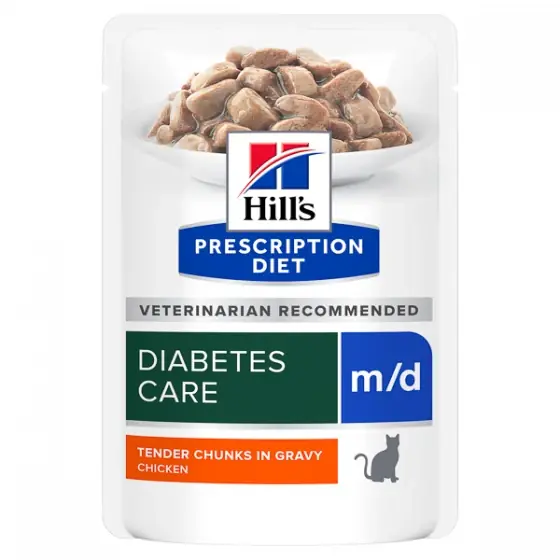 Hill's PD Feline m/d Chicken 85 g (plic) Noutate