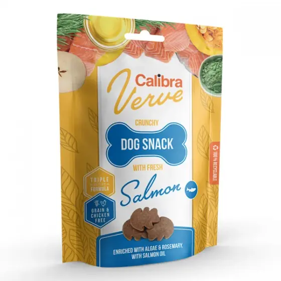 Calibra Dog Verve Crunchy Snack Fresh Salmon 150 g Ofertă