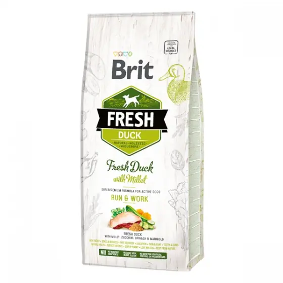 Vezi acum Brit Fresh Duck and Millet Active 12 kg