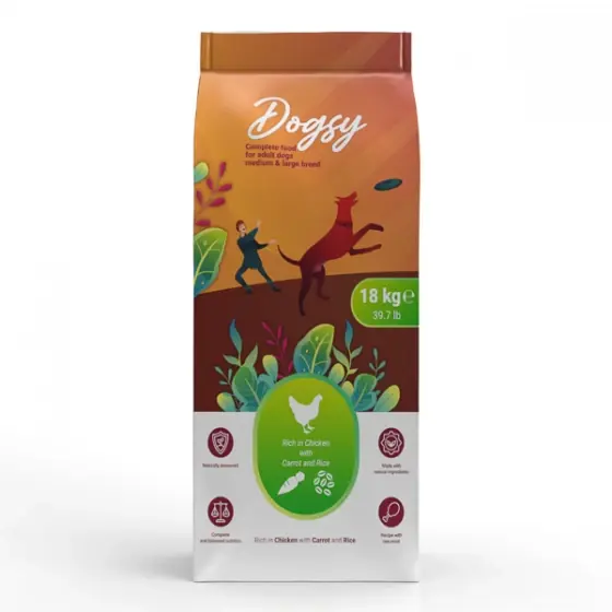 Dogsy Rich in Chicken with Carrot & Rice Adult Dog Medium & Large Breed 18 kg Chilipir