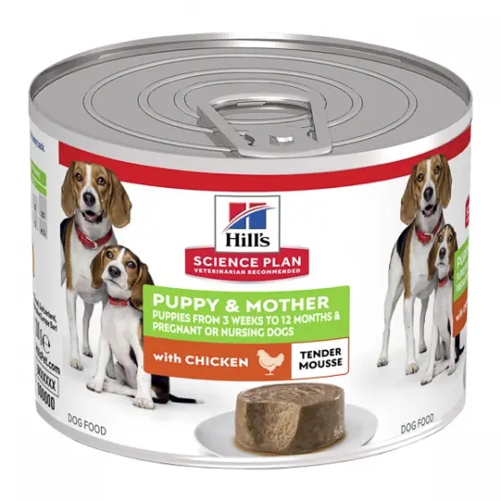 Chilipir Hill's SP Puppy & Mother Tender Mousse Chicken 200 g (conserva)