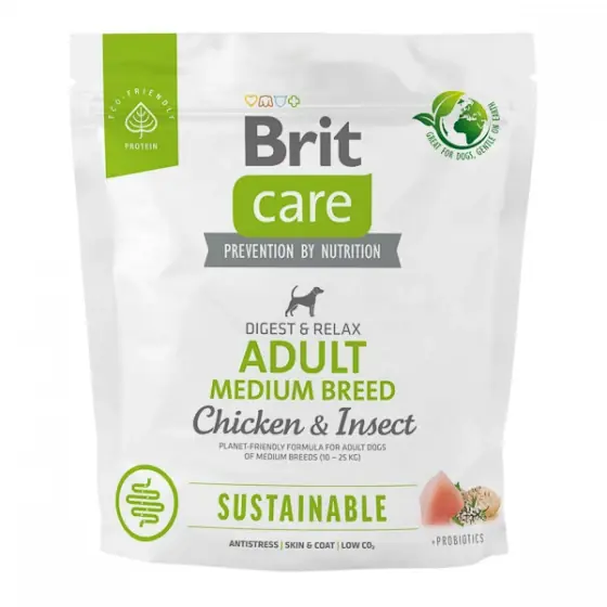 Brit Care Dog Sustainable Adult Medium Breed 1 kg Popular