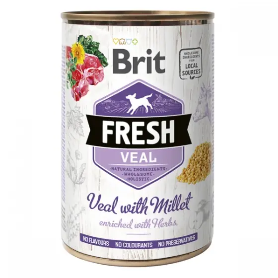Ieftin Brit Fresh Veal with Millet 400 g