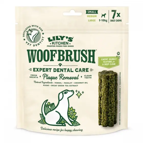 Ieftin Lily's Kitchen Woofbrush Small Natural Dental Dog Chew 7 pack 154 g
