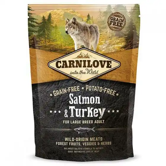 Hrana uscata pentru caini adulti de talie inalta, Somon si Curcan, 1.5 kg Ofertă exclusivă