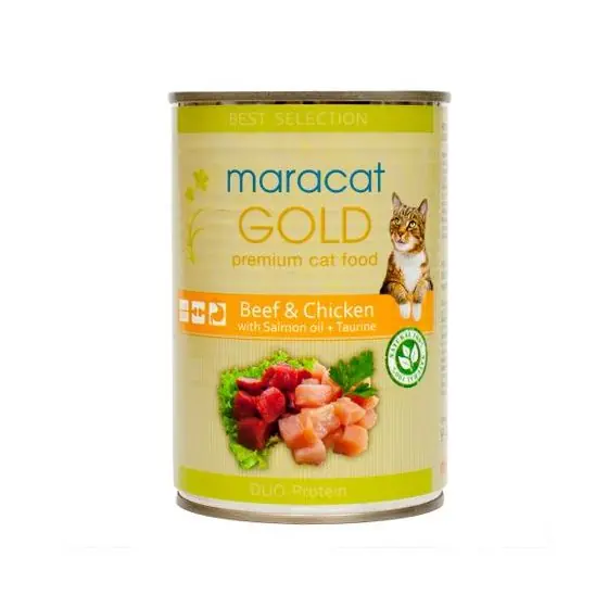 Hrana umeda pentru pisici Mara Cat Gold, Miel si Rata, 6x400g Lichidare de stoc