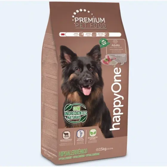 Premium Hrană uscată pentru câine Hypoalergenic, HappyOne, 15 kg