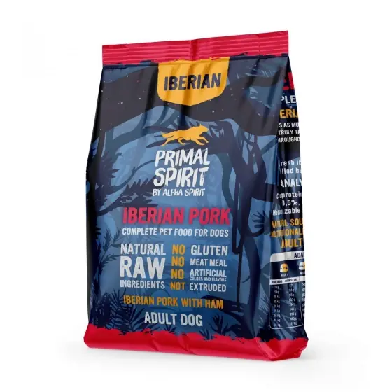 Reducere specială Hrană uscată Premium pentru câine Primal Spirit, cu porc iberic, 1 kg