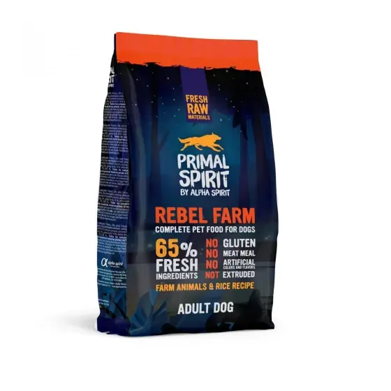 Hrană uscată Premium pentru câine Primal Spirit, Rebel Farm,cu pui, 1 kg Bestseller