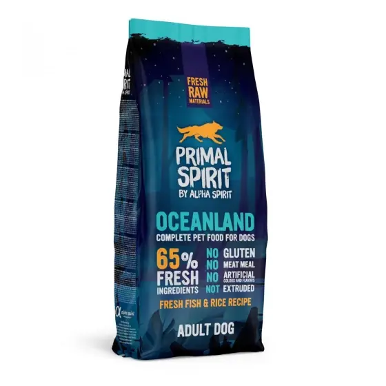 Ieftin Hrană uscată Premium pentru câine Primal Spirit, Oceanland, cu pește proaspăt, 12 kg