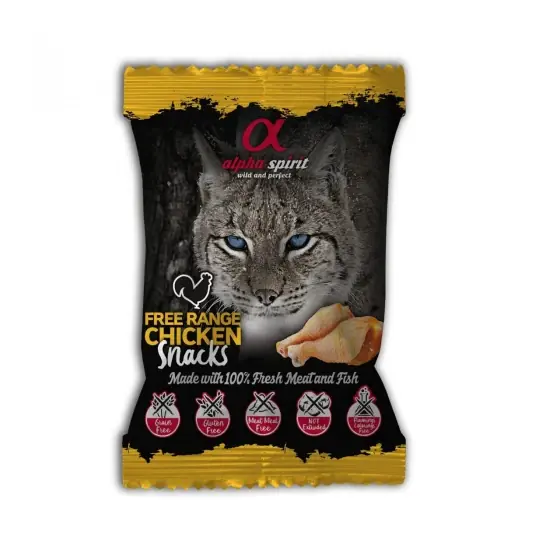Snack pentru pisică Alpha Spirit, cu pui, 50 g Super ofertă