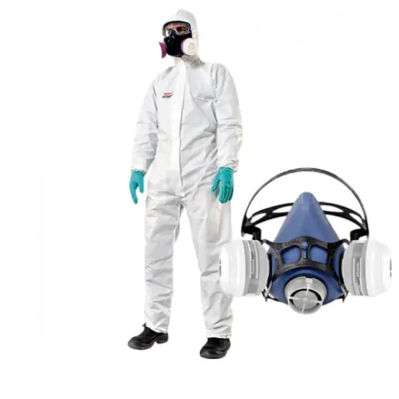 Kit Honeywell VALUAIR - Semimasca Honeywell Valuair + 1 set de filtre ABEK + 1 Combinezon antichimic MUTEX, marimea 3XL (58-60) Mai ieftin