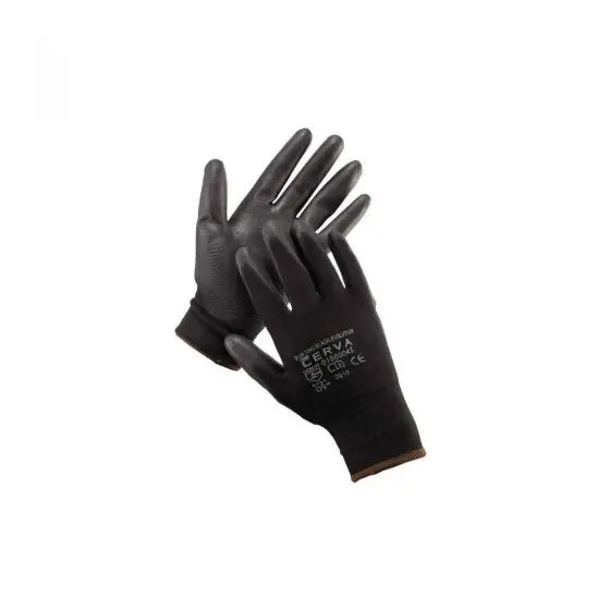 Mănuși cu peliculă din poliuretan Bunting Evolution Black, negru, xS (6) Ofertă exclusivă