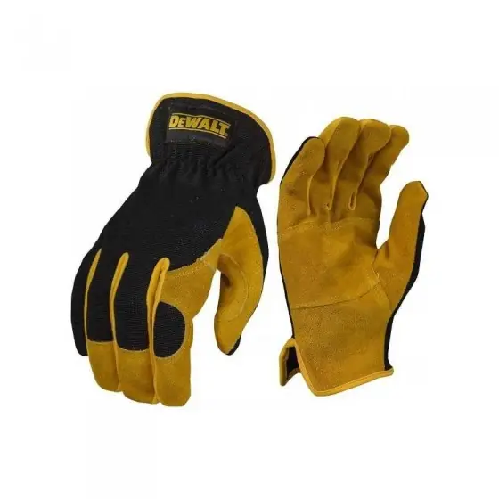Manusi Din Piele Hybrid DeWalt DPG216L EU, Marime L, Degete Intregi Retur ușor