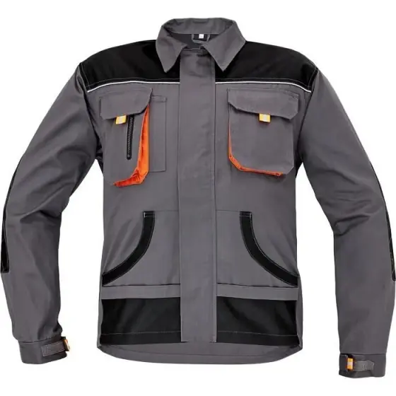 Doar azi Jachetă de lucru Carl BE-01-002, gri/negru, 54