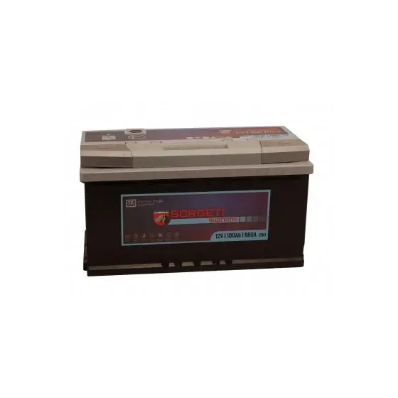 Preț mic Baterie auto 100Ah Sorgeti Supremo EFB Start-Stop, 353x175x190, 880A, 12V