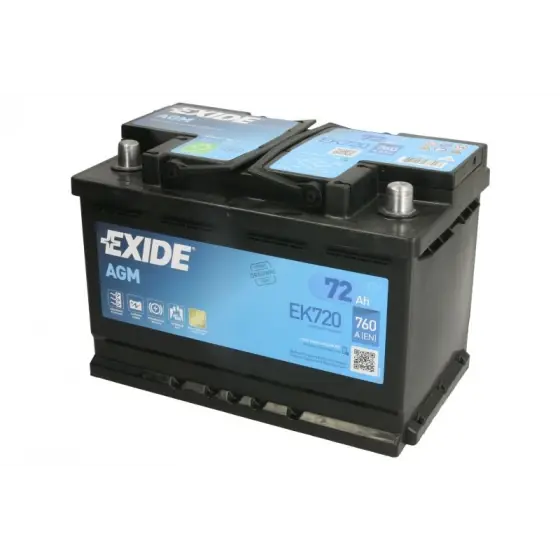 Acumulator Pornire EXIDE 12V EK720 Cel mai vândut