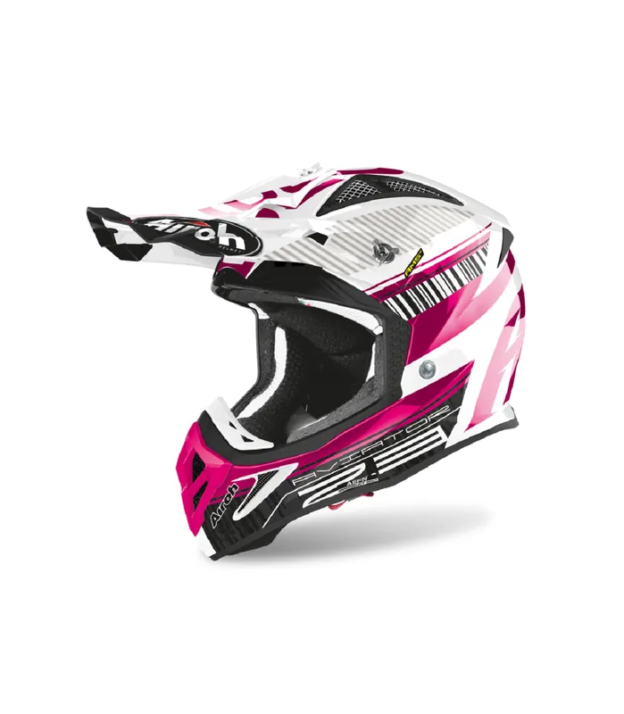 Promoție Casca Enduro - Mx Airoh Aviator 2.3 Novak Crom Roz