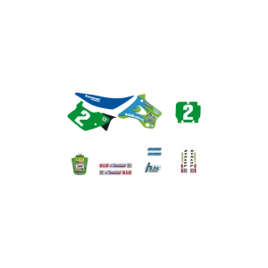 Kit grafic albastru, verde, alb Nu rata