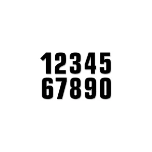 Livrare expres Kit Numeric Negru