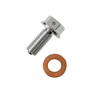 Dop de scurgere magnetic argintiu, anodizat transparent Lichidare de stoc