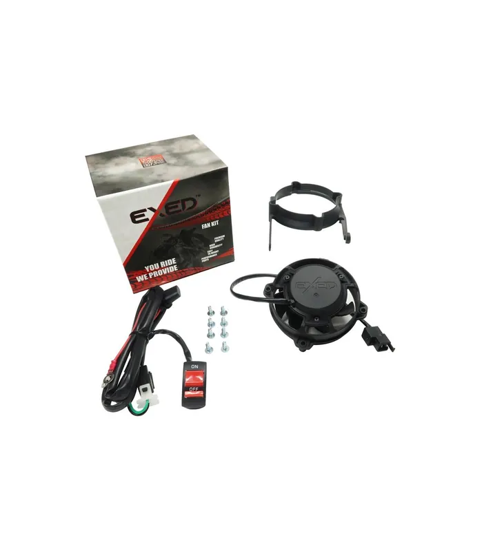 Piese EXED® – Kit cu ventilator EXED și suport de montare pentru KTM și Husqvarna, cu comutator pornit/oprit Preț redus