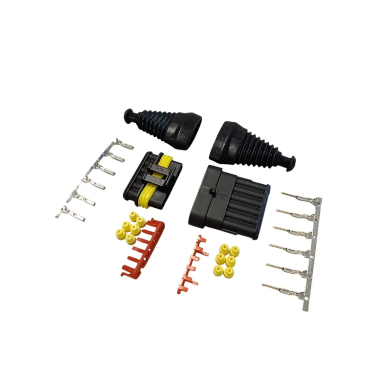 Cumpărături sigure Conector ermetic cu mufă AMP SUPER SEAL, set cu 6 pini