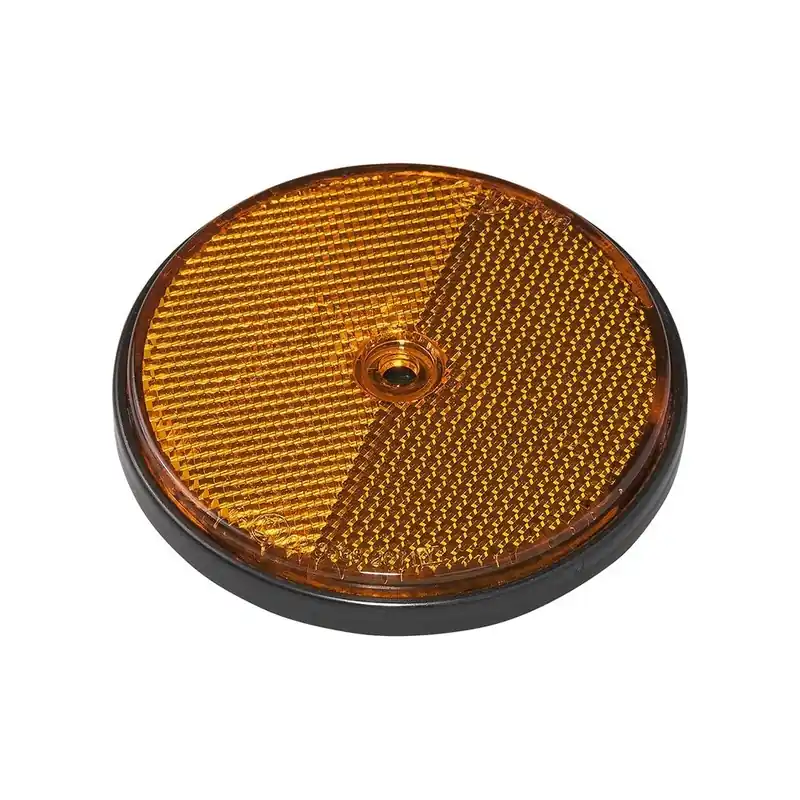Comandă acum REFLECTOR ROTUND PORTOCALIU 80mm