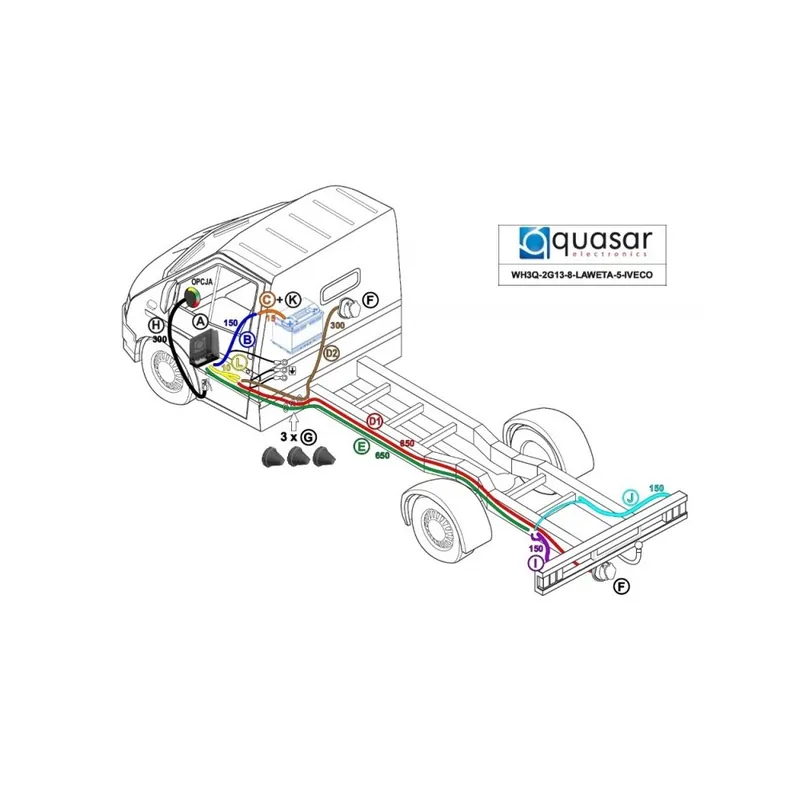 Bestseller KIT DE MONTARE CABLU REMORCATOR PENTRU REMORCA IVECO