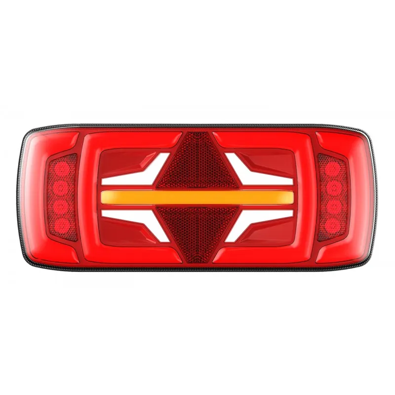 Stop neon dinamic 5 functii cu romb L1916 12/24 V Disponibil imediat