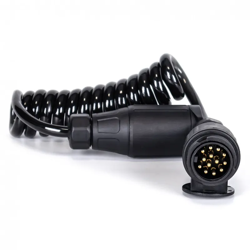 Cumpără online Mufă/ștecher spiralat electric cu 13 pini, 12V, 1,5m E1384-A