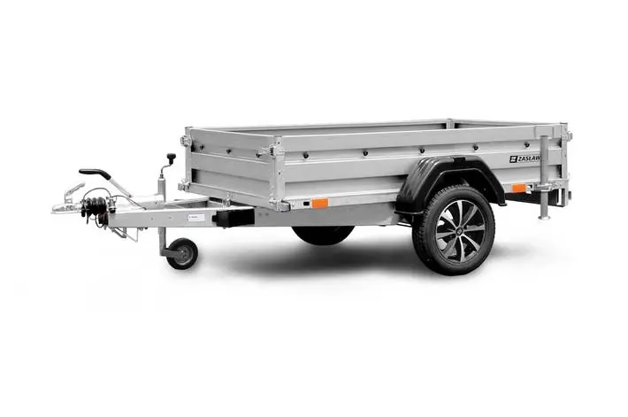 Remorcă de marfă cu sistem de frânare ZASLAW 265TH XL 2×1350 kg Ultima șansă