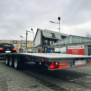 Bestseller Trailer Niewiadow Jupiter 6M, 3500 KG DMC, 3 axe,195 R13C, cu tabla striata