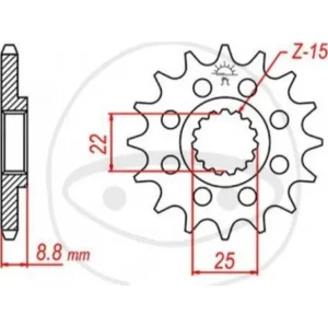 JT SPROCKETS JT PINION FATA JTF 1901-12 12T, 520 JT - 726.15.63 Ofertă de sezon
