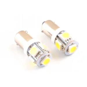 Set bec pozitie T4W (BA9S) cu 5 led-uri SMD, alb Preț mic