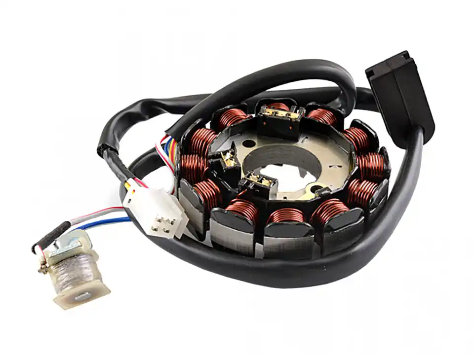 Preț redus Stator Minarelli AM6 2007/Aprilia MX 50/Beta RR/MBK X/Peugeot XPS/Yamaha DTR-DTX-TZR 50 (12 bobine+senzor de scanteie)