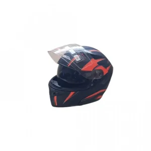 Cel mai bun preț Casca flip-up unisex, negru-rosu